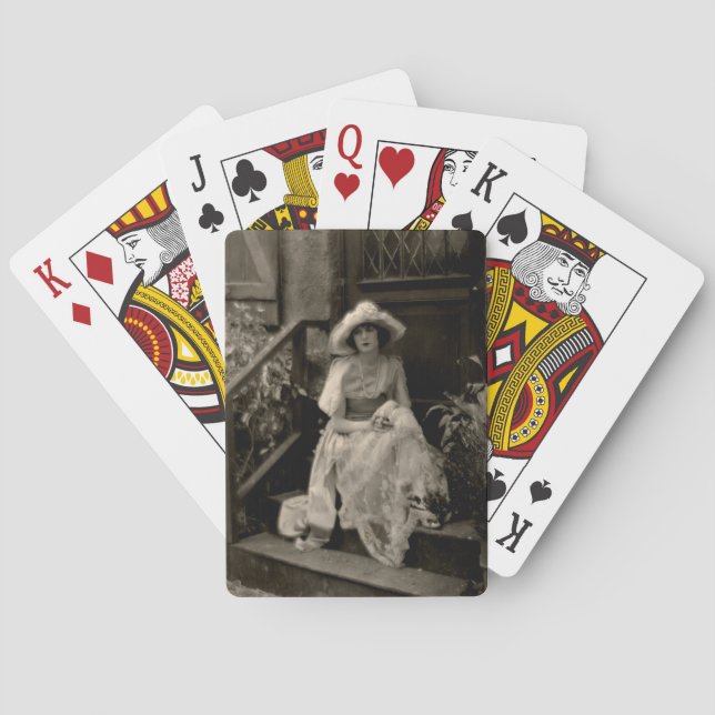 Vintage Silent Era Theme Novelty Playing Cards (Back)