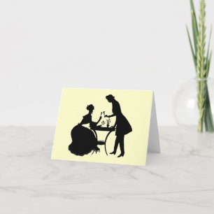 Vintage Silhouette Card