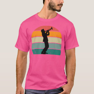 Vintage Silhouette Sunset Trombone Retro Sunset Tr T-Shirt