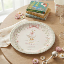 Vintage Silly Goose Coquette Pink Baby Shower