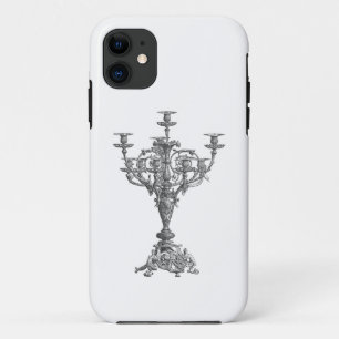Vintage Silver Candelabrum iPhone Case