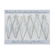 Vintage silver glass Christmas ball retro holiday