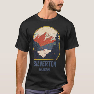 Vintage Silverton Colorado CO Mountains Hike Hikin T-Shirt