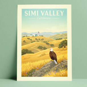 Vintage Simi Valley California Postcard