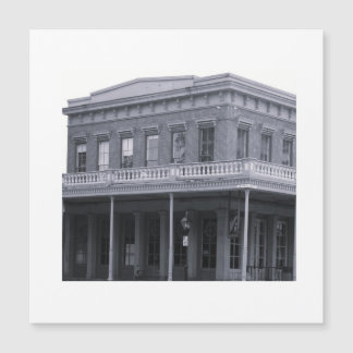 Vintage Simple Black and White Building