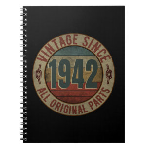 VINTAGE SINCE 1942 ALL ORIGINAL PARTS NOTEBOOK