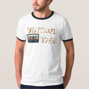 Vintage since 1954 Nostalgic & Vintage Music Birth T-Shirt