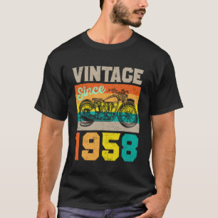 Vintage Since 1958 Classic Motorcycle Tee Biker Gr