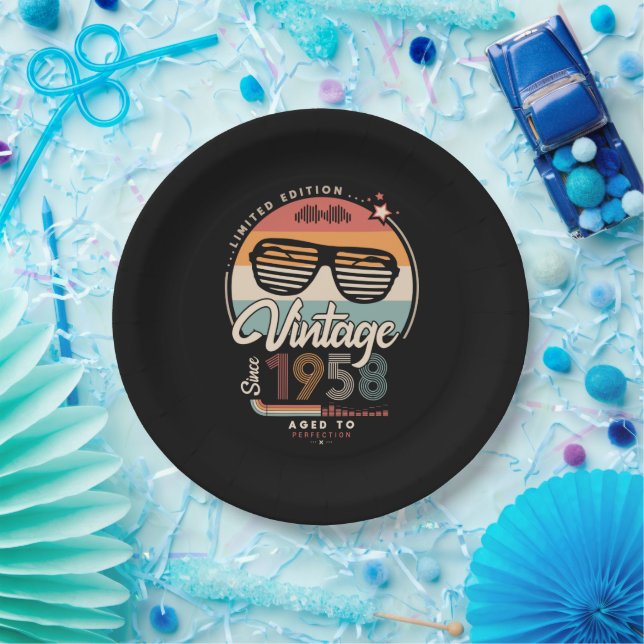 Vintage since 1958 paper plate (Party)