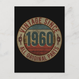 VINTAGE SINCE 1960 ALL ORIGINAL PARTS POSTCARD