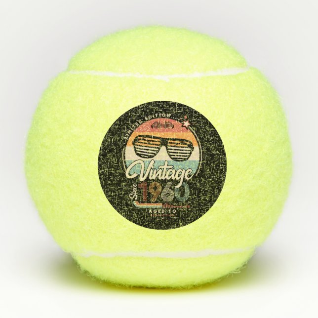 Vintage since 1960 tennis balls (Front)