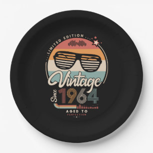 Vintage since 1964 paper plate
