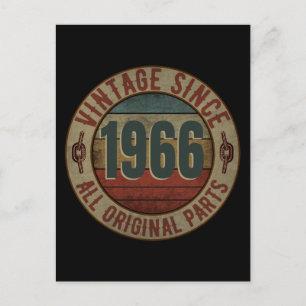 VINTAGE SINCE 1966 ALL ORIGINAL PARTS POSTCARD