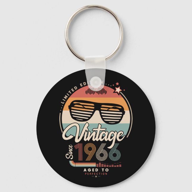 Vintage since 1966 key ring (Front)