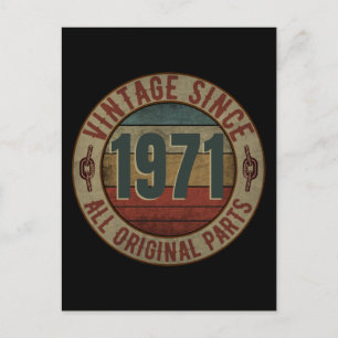 VINTAGE SINCE 1971 ALL ORIGINAL PARTS. POSTCARD