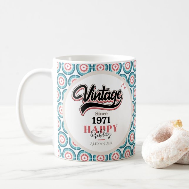 Vintage since - 1971 coffee mug (With Donut)