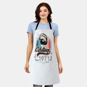 Vintage since 1971 headphones apron