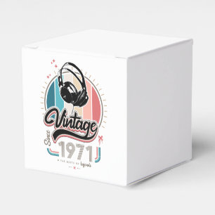 Vintage since 1971 headphones favour box