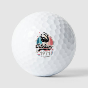 Vintage since 1971 headphones golf balls