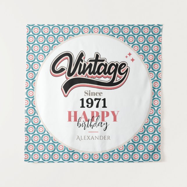 Vintage since - 1971 tapestry (Front)