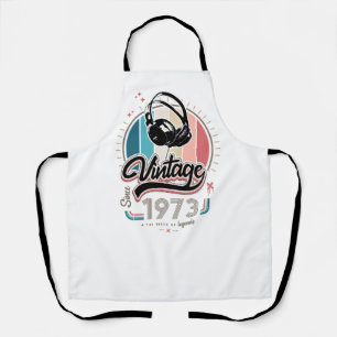 Vintage since 1973 headphones apron