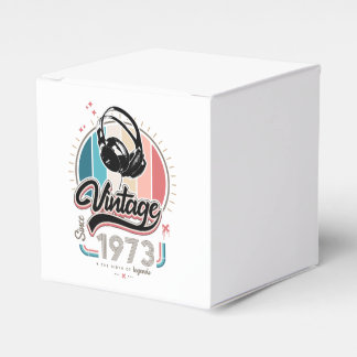 Vintage since 1973 headphones favour box