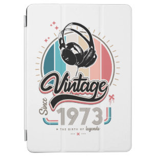Vintage since 1973 headphones iPad air cover