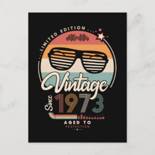 Vintage since 1973 postcard