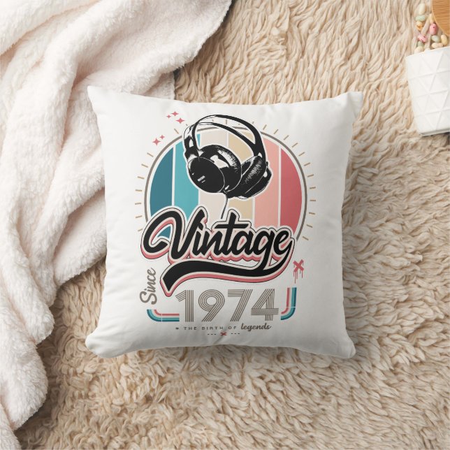 Vintage since 1974 headphones cushion (Blanket)
