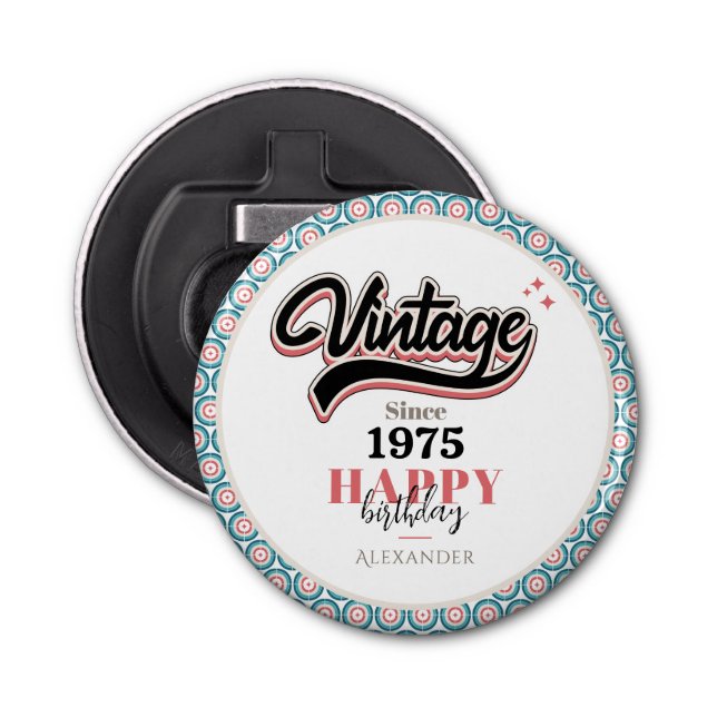 Vintage since - 1975 bottle opener (Front)