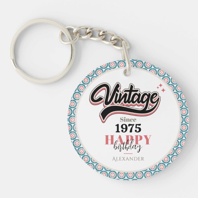 Vintage since - 1975 key ring (Front)