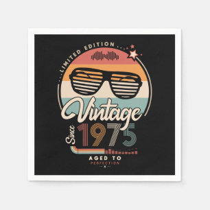 Vintage since 1975 napkin