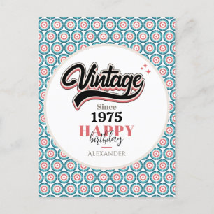 Vintage since - 1975 postcard
