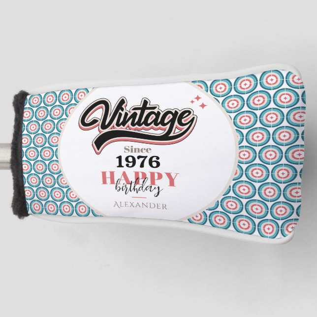 Vintage since - 1976 golf head cover (Front)