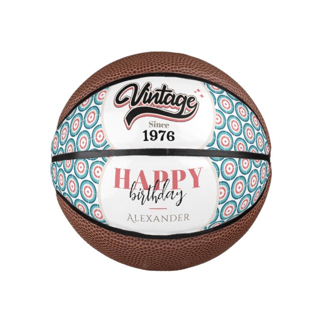 Vintage since - 1976 mini basketball (Front)