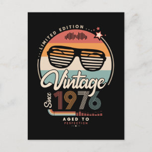 Vintage since 1976 postcard