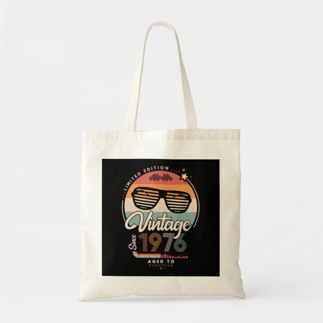 Vintage since 1976 tote bag (Front)