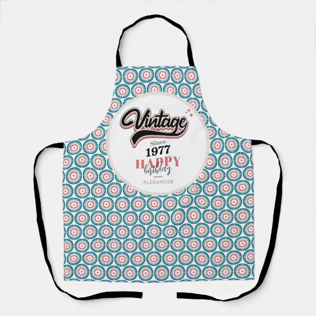 Vintage since - 1977 apron (Front)