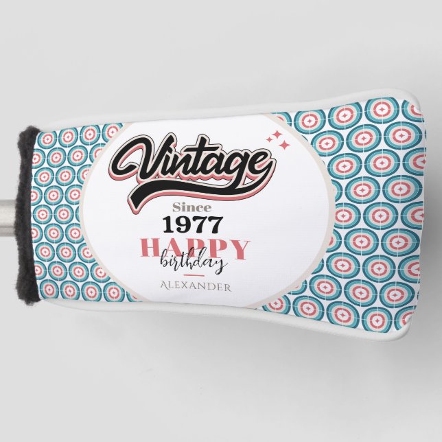 Vintage since - 1977 golf head cover (Front)