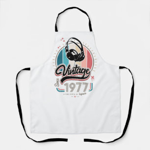 Vintage since 1977 headphones apron