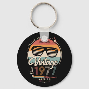 Vintage since 1977 key ring
