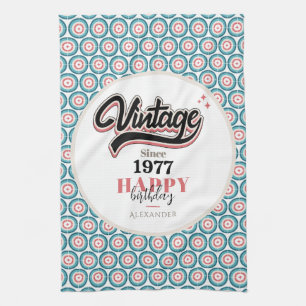 Vintage since - 1977 tea towel