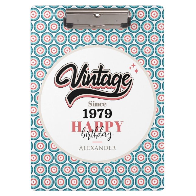 Vintage since - 1979 clipboard (Front)