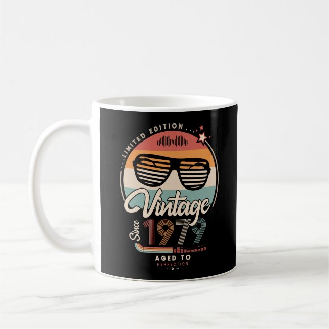 Vintage since 1979 coffee mug (Left)