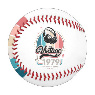 Vintage since 1979 headphones baseball