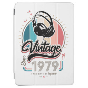Vintage since 1979 headphones iPad air cover