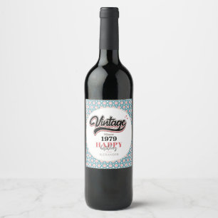 Vintage since - 1979 wine label