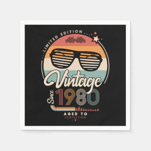Vintage since 1980 napkin