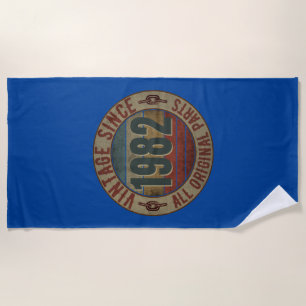 VINTAGE SINCE 1982 ALL ORIGINAL PARTS BEACH TOWEL