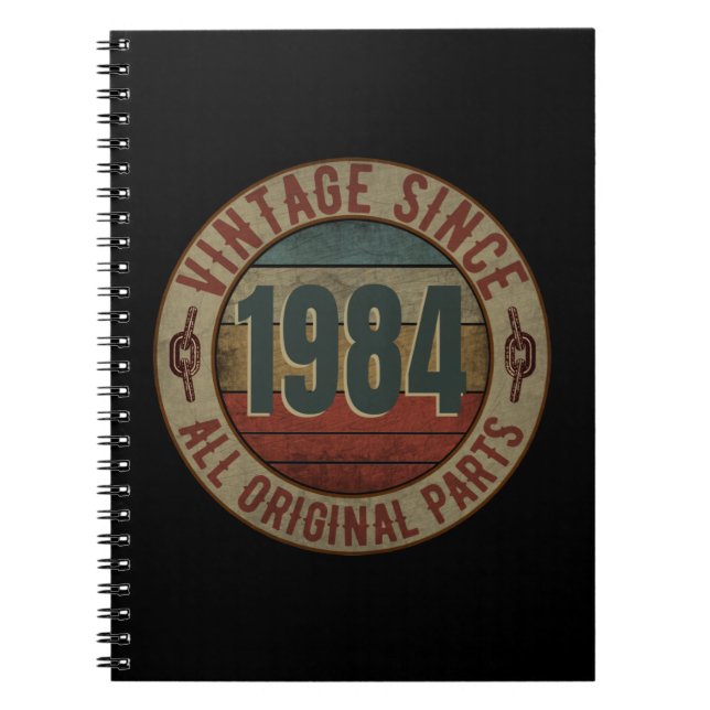 VINTAGE SINCE 1984 ALL ORIGINAL PARTS. NOTEBOOK (Front)
